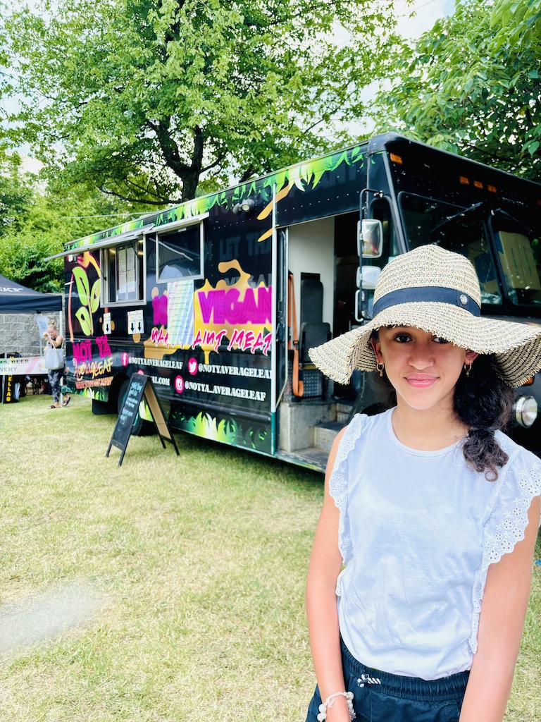 A vegan food truck at the Vegan Street Fair in Atlanta.