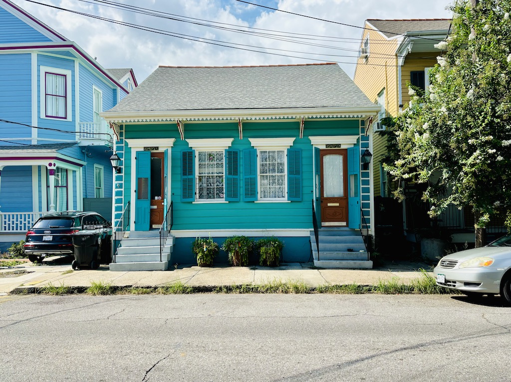 Charming architectural details of a house in Marigny.