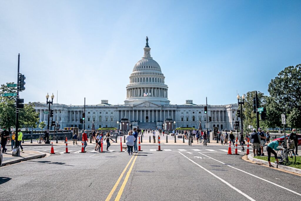 People Walking on the Street Washington DC